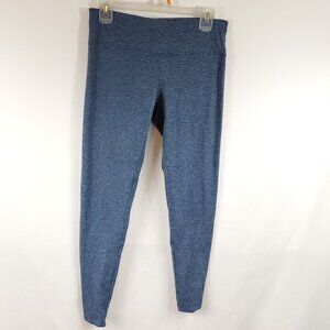 Kyodan Womens Athletic Leggings Heathered Blue Stretch Workout Pants Sz P/S